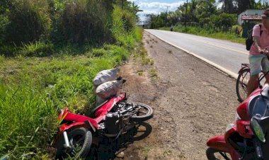 Motociclista Fica Ferido em Acidente na BR-330 em Ubatã