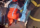 Motorista fica preso às ferragens após colisão com carreta em rodovia na MT-109 em Querência