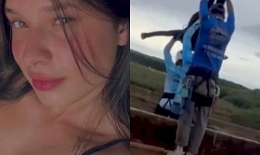 Jovem de 21 anos morre após ser lançada de altura de 40 metros sem corda de proteção